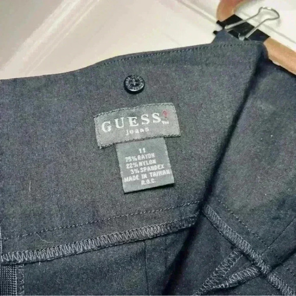 Guess Little Black Strapless Dress Juniors Size 11 - Picture 5 of 6